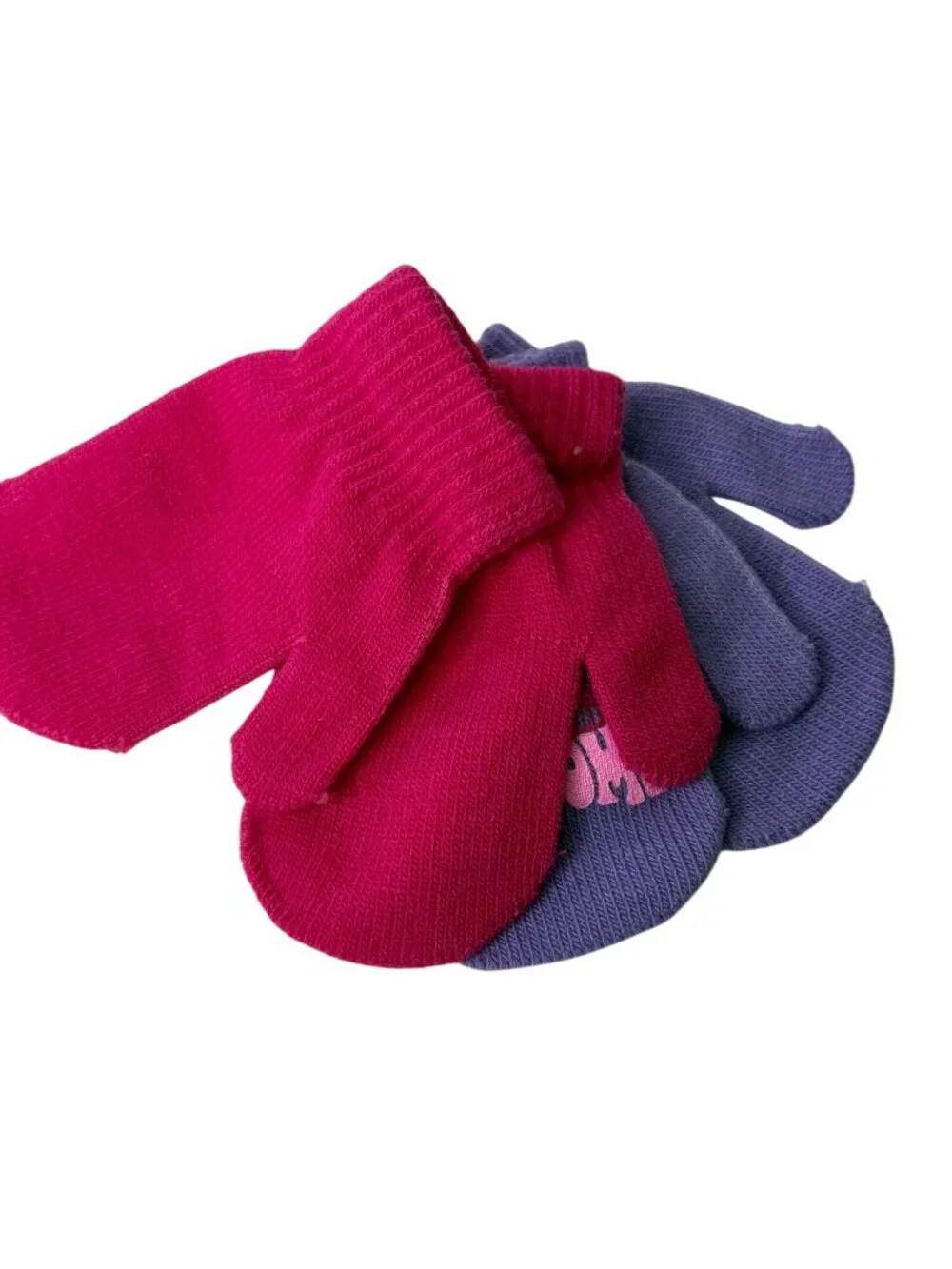 Paw Patrol Mittens Girls Gloves Pink Purple Winter 2 Pc Warm Graphic